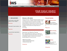Tablet Screenshot of iwarehousesolutions.com